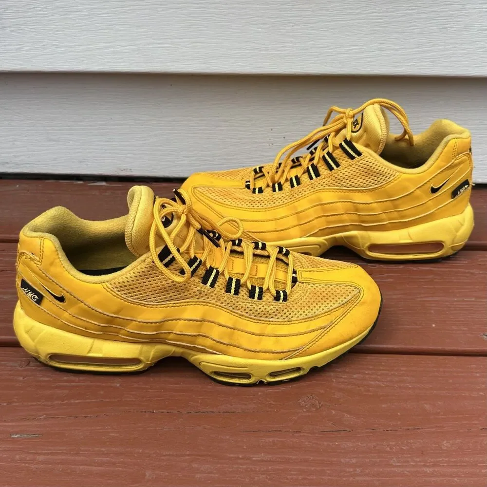 Nike Air Max 95 City Special Yellow Taxi Mens Size 10.5 Sneakers USED FLAWS